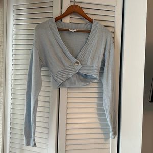 Baby blue cropped sweater